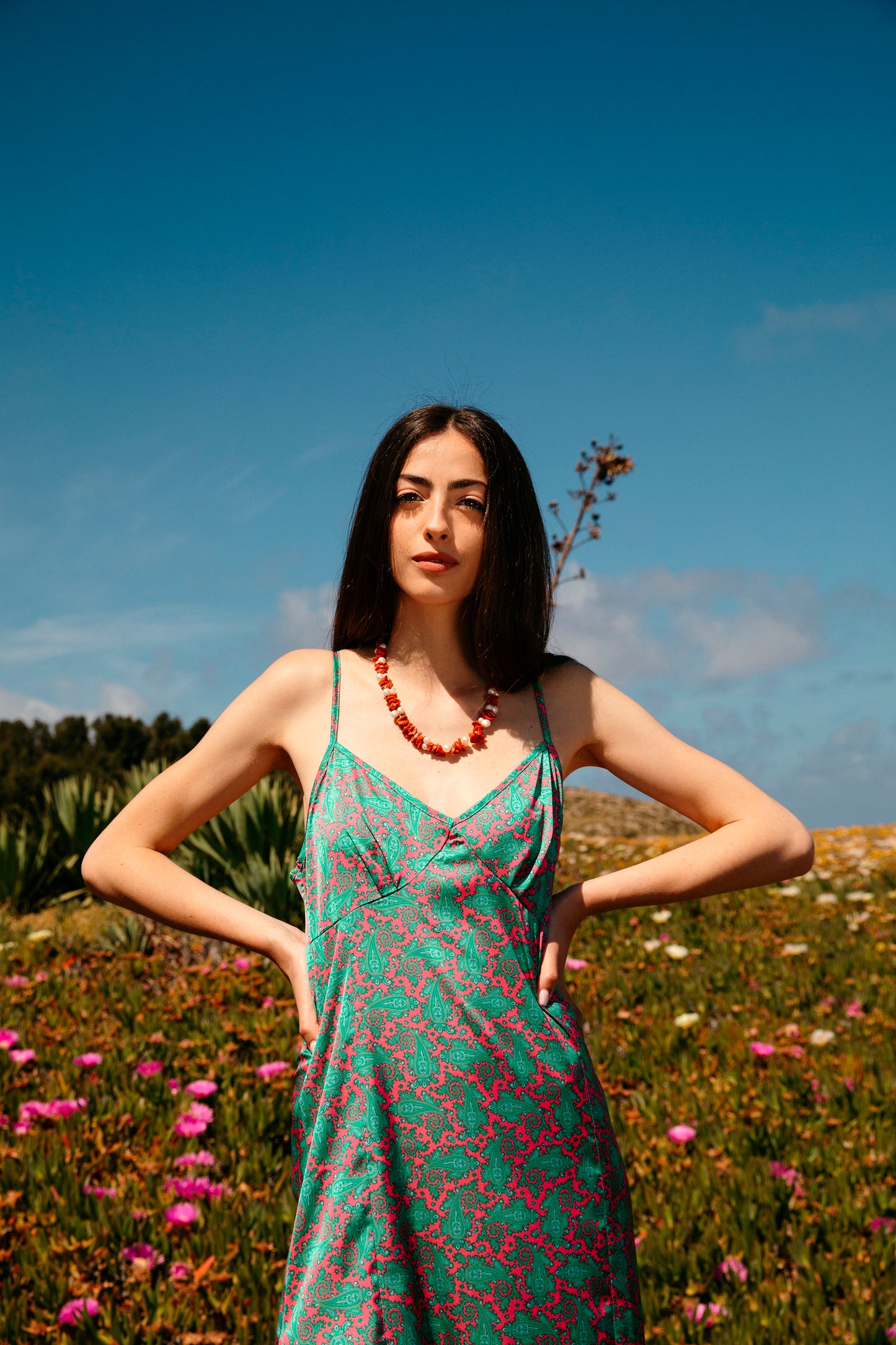 Club Dress - Pink Paisley