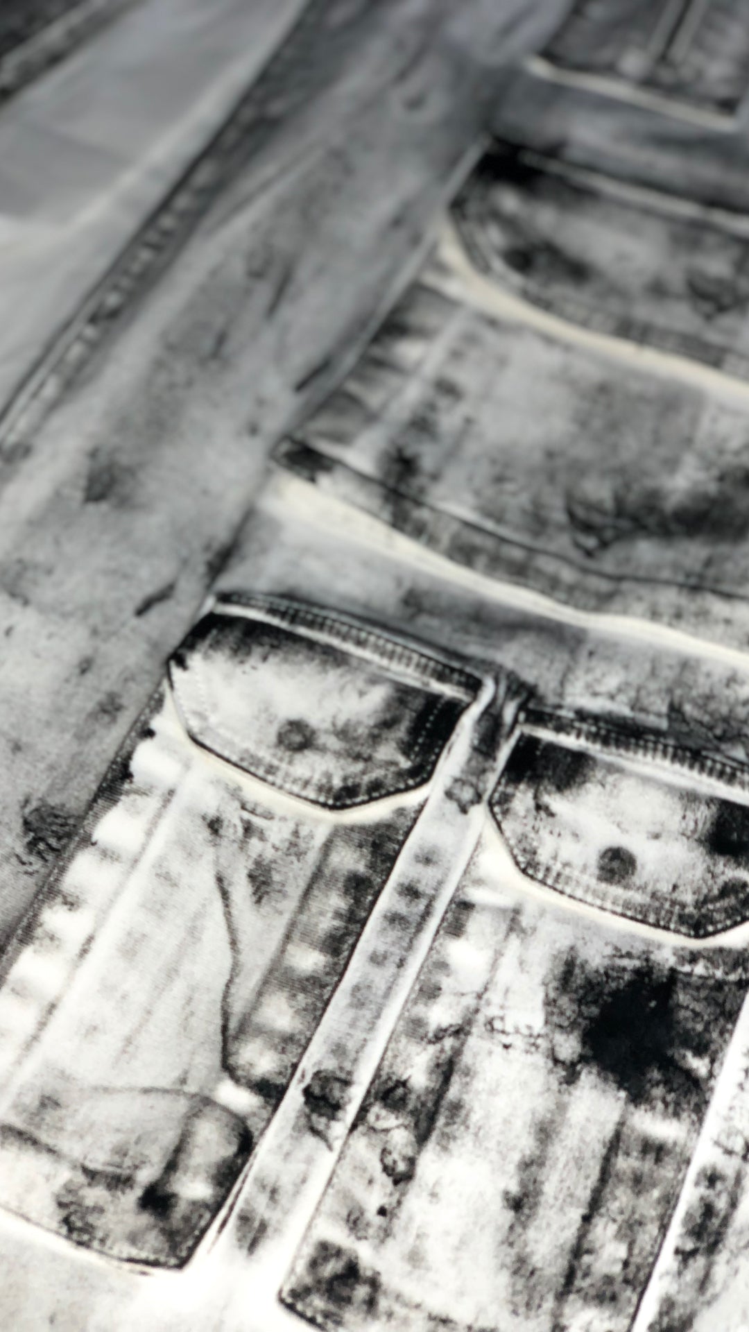 Cotton Cargo Pants - Black paint