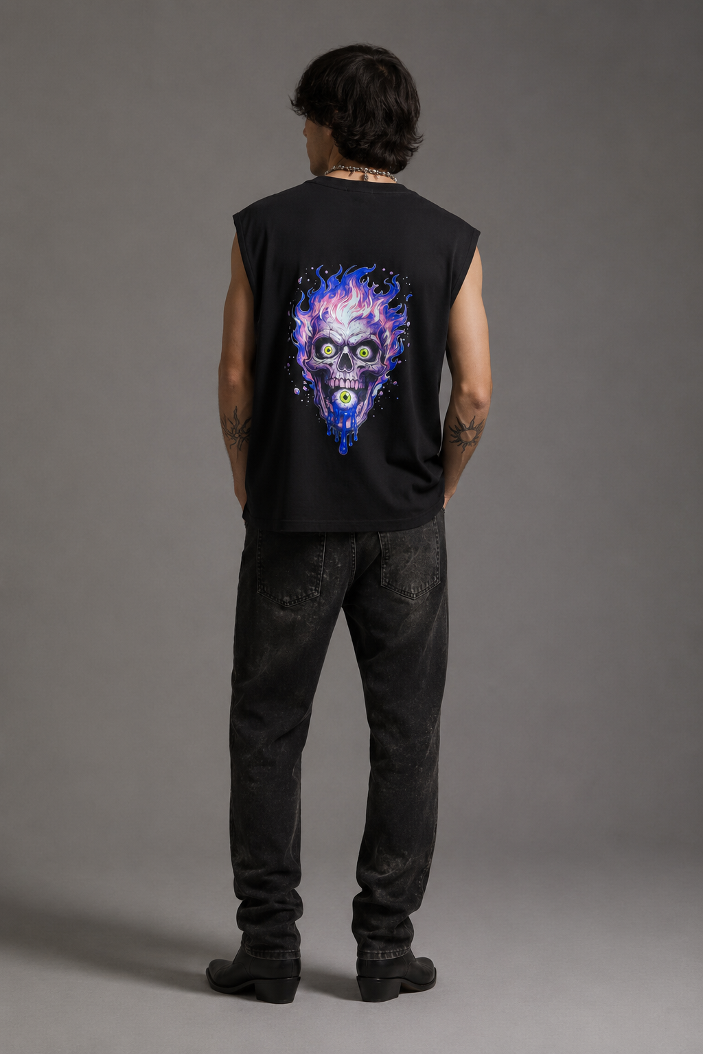 Canotta punk nera