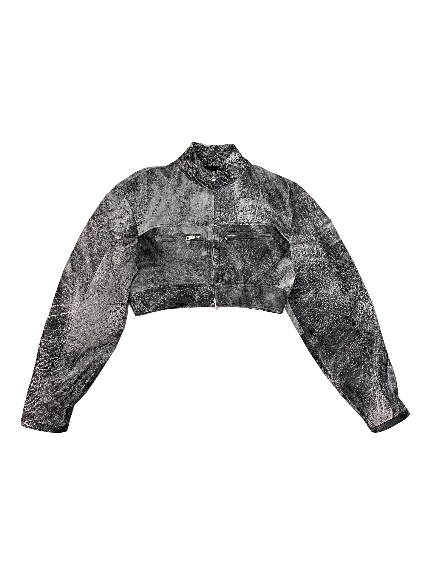 Leather Biker - Stonegrey