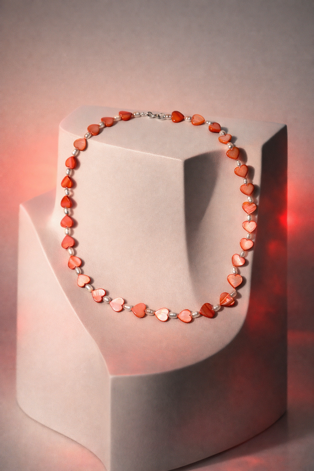 Collana cuori e perline <3