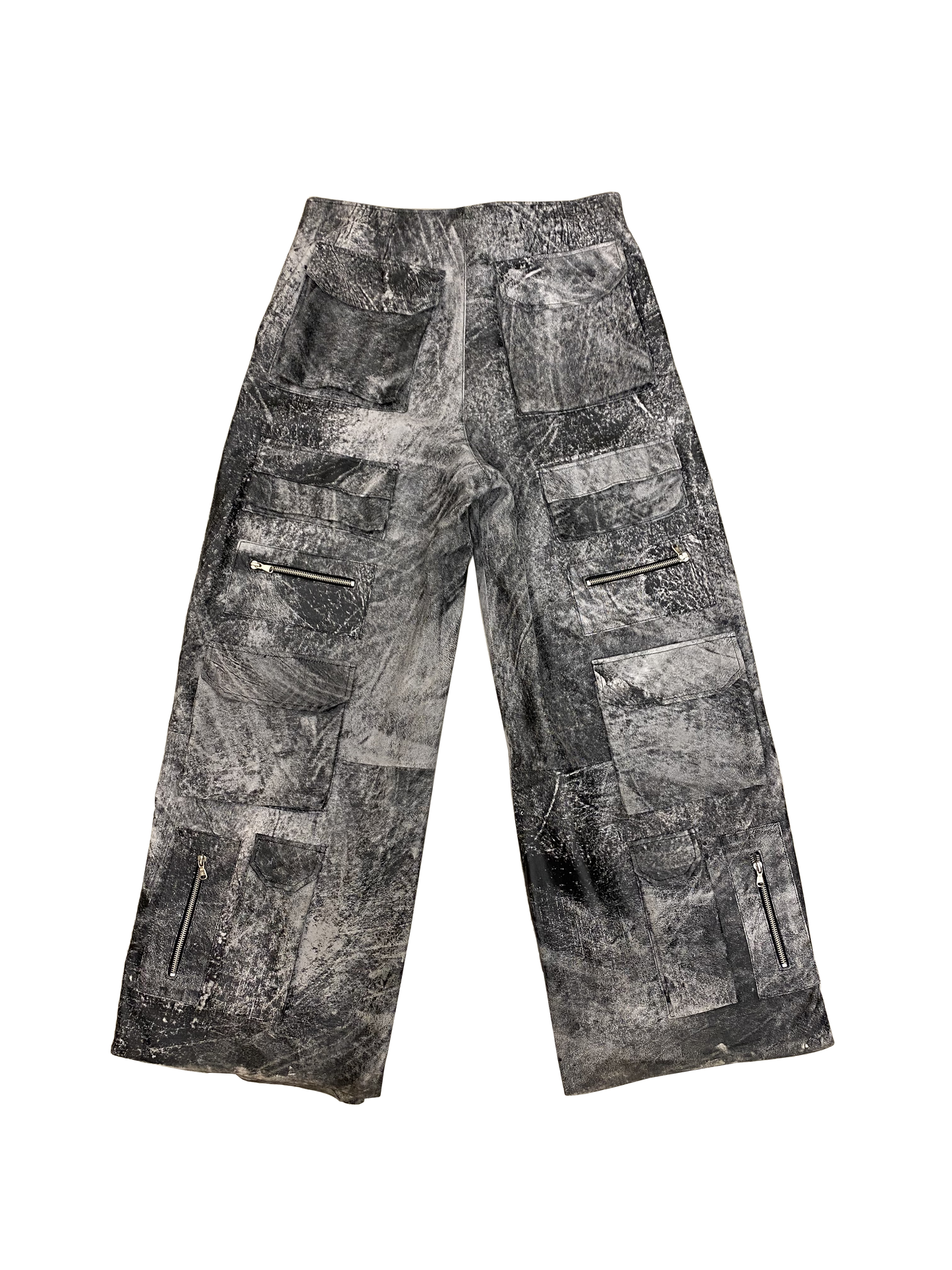 Stonegrey Leather Cargo Pants