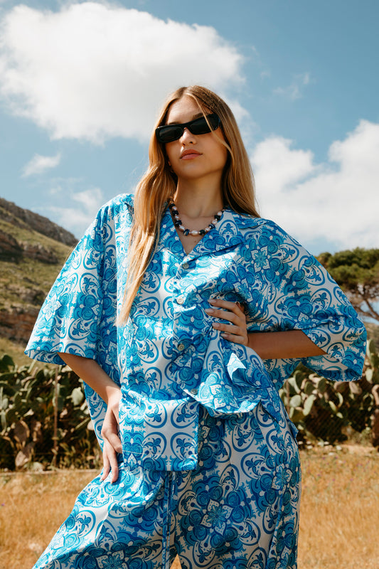 Bowling shirt - Maiolica