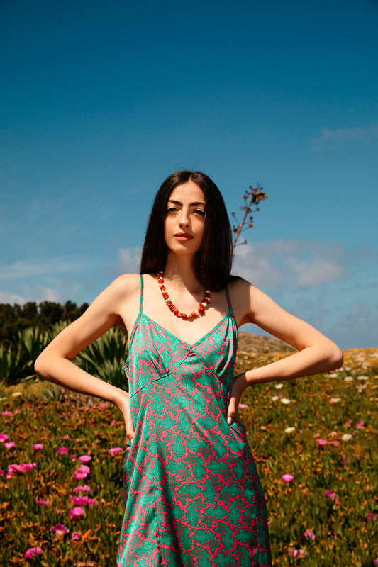 Dress - Pink Paisley