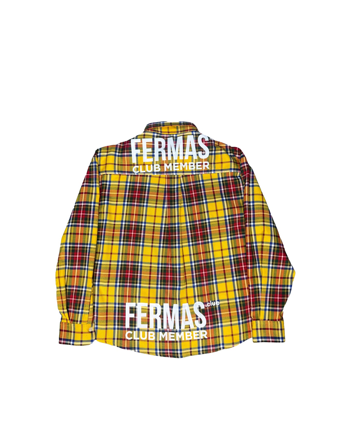 Camicia maniche lunghe in flanella - Tartan giallo