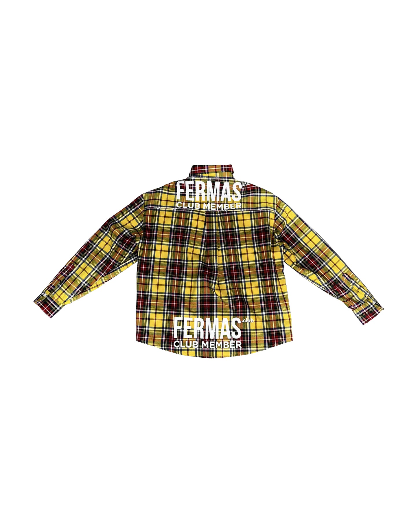 Camicia maniche lunghe in flanella - Tartan giallo
