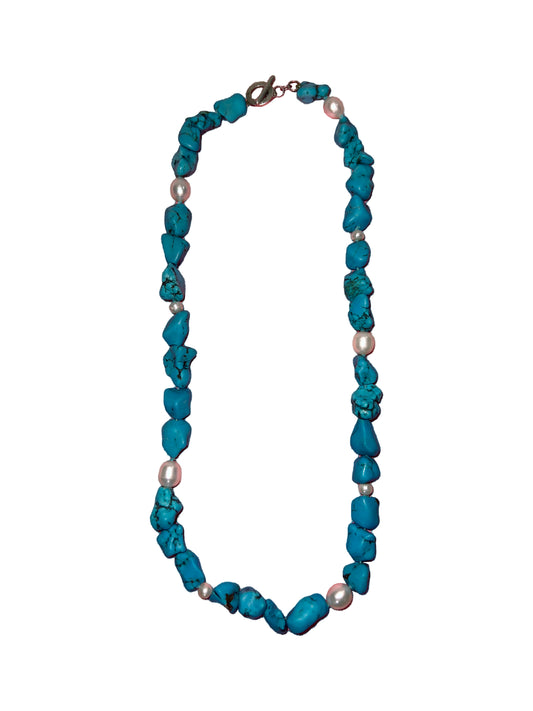 Turquoise & Pearl Necklace