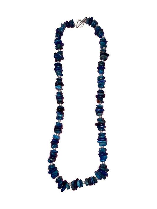 Turquoise & Pearl Necklace v2