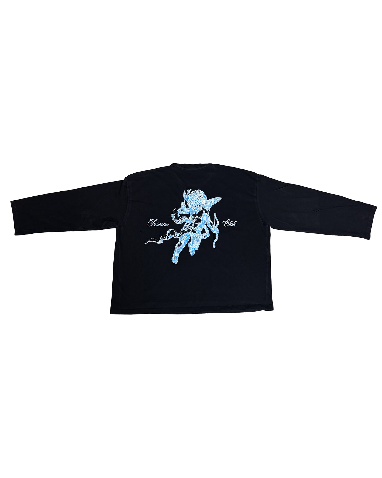 T-shirt maniche lunghe angelo - Nera