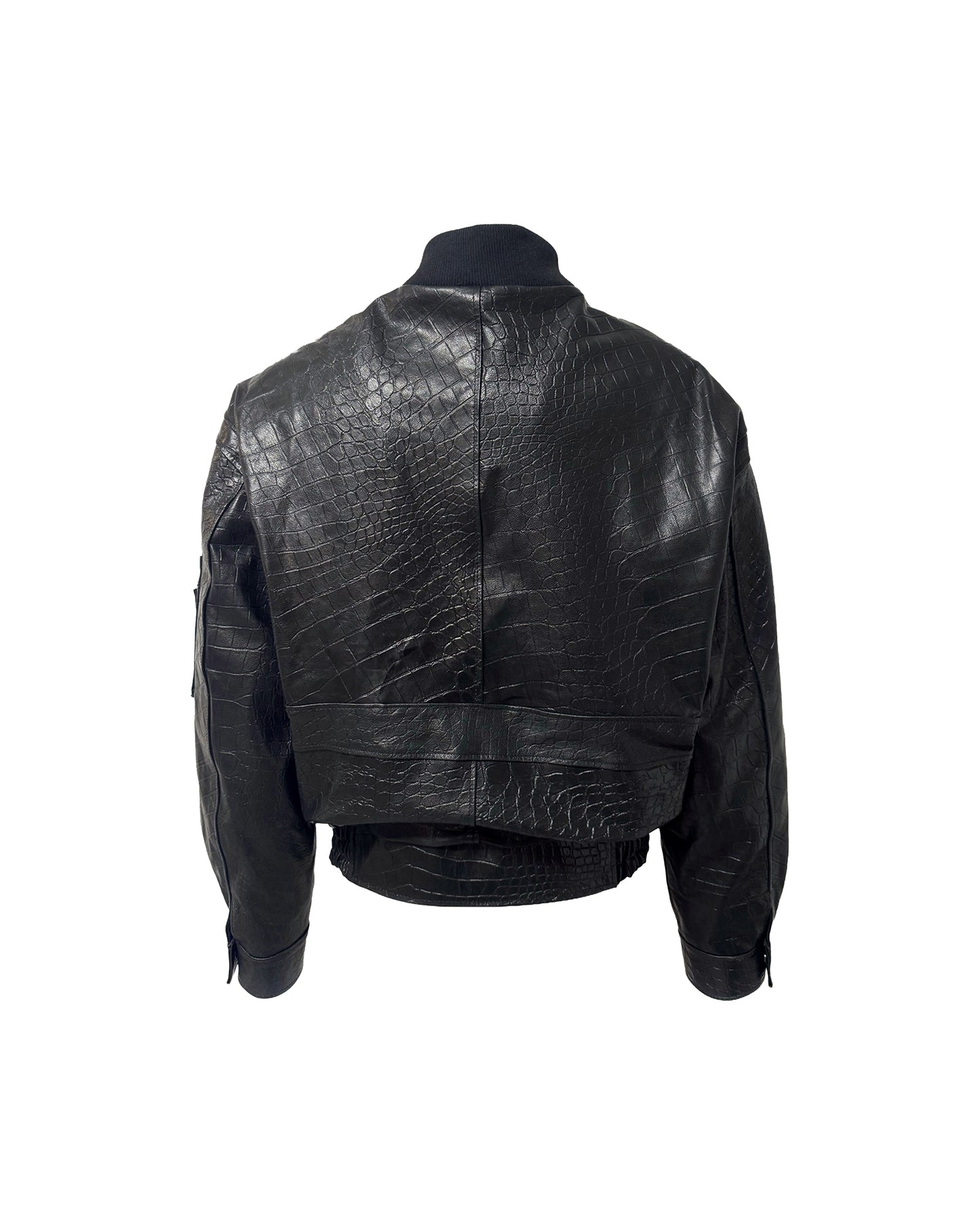 Bomber in pelle - Nero