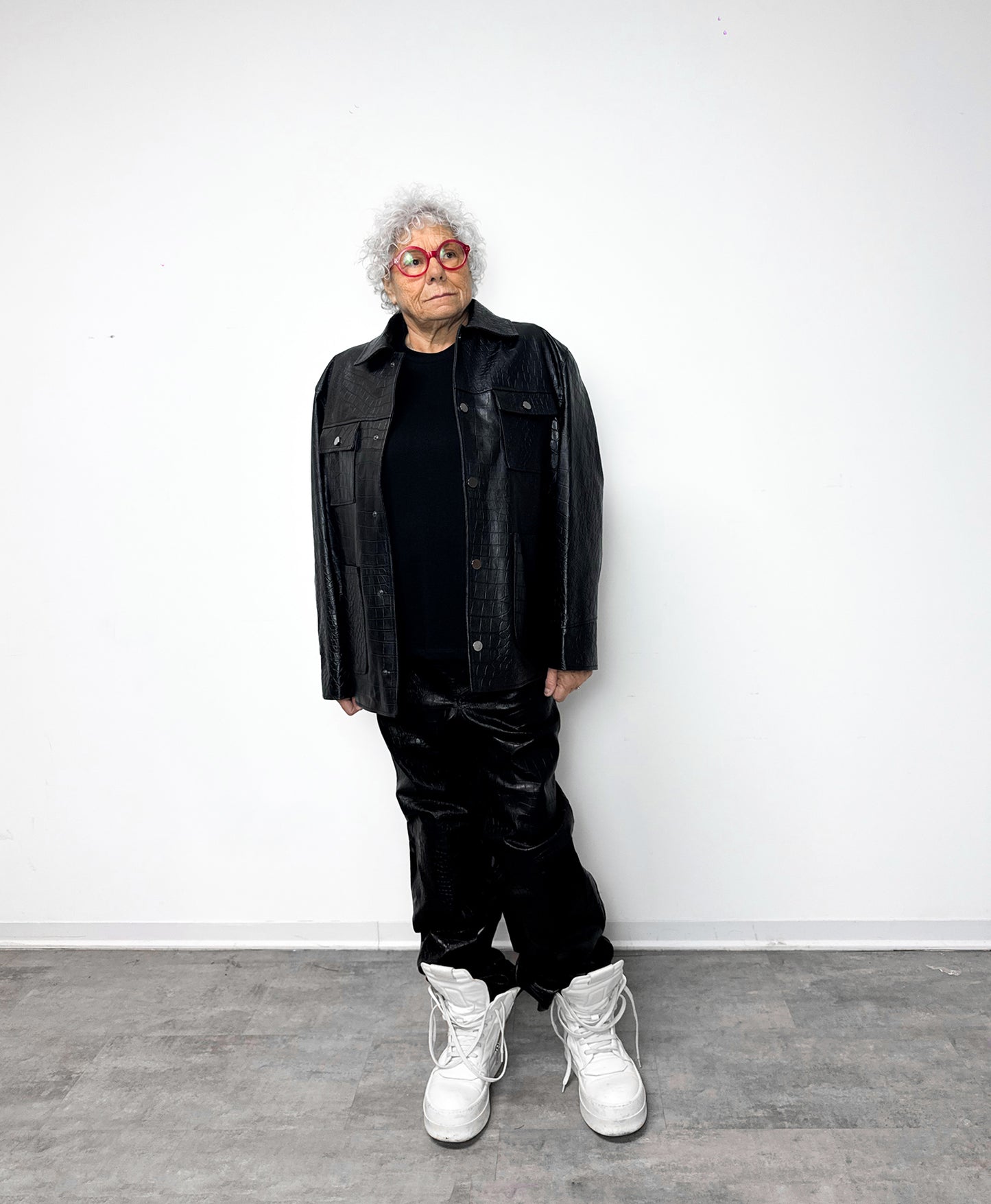 Workjacket in pelle - Nero