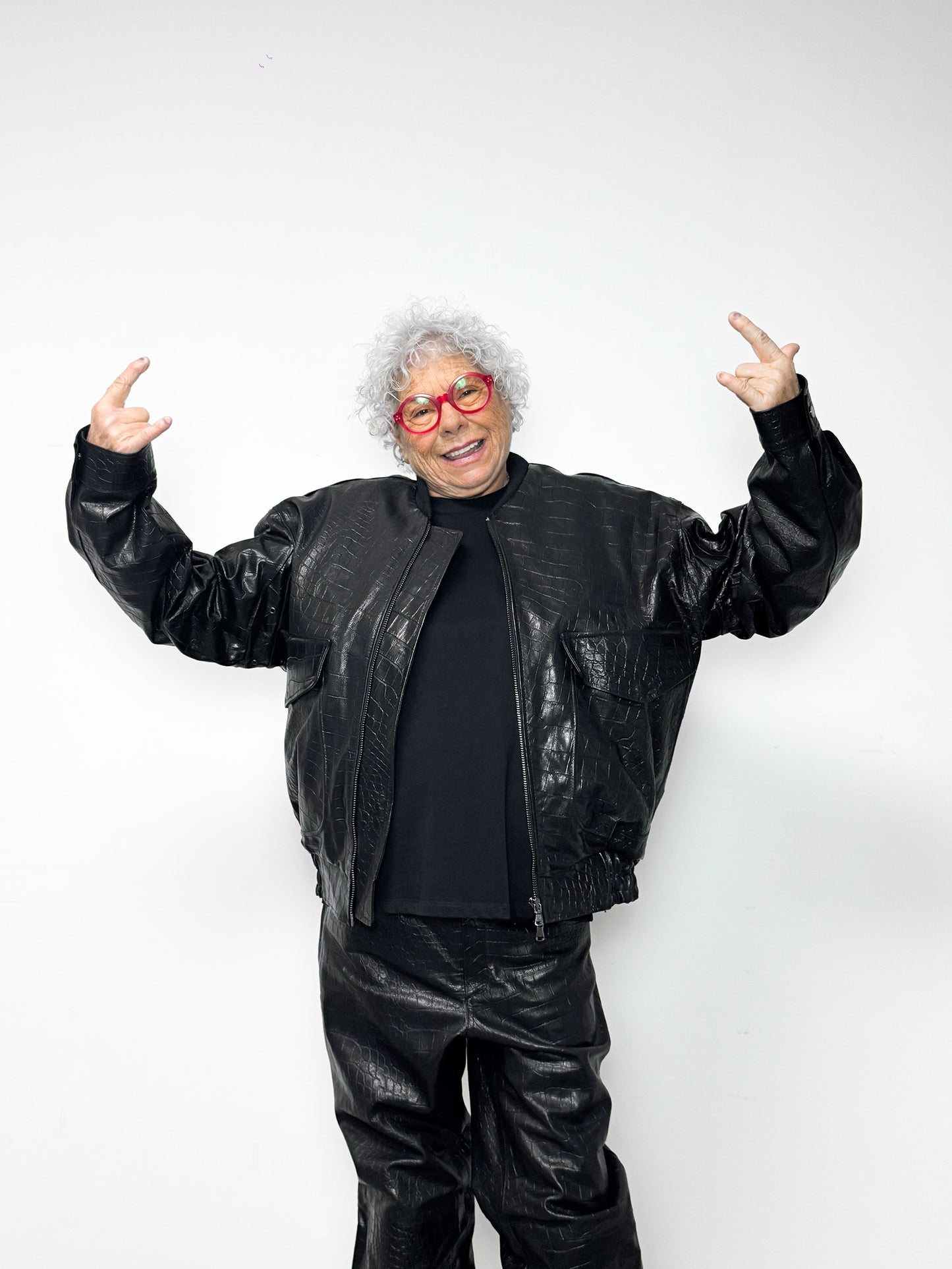 Bomber in pelle - Nero