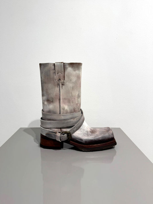 Club Boots - Dirty white