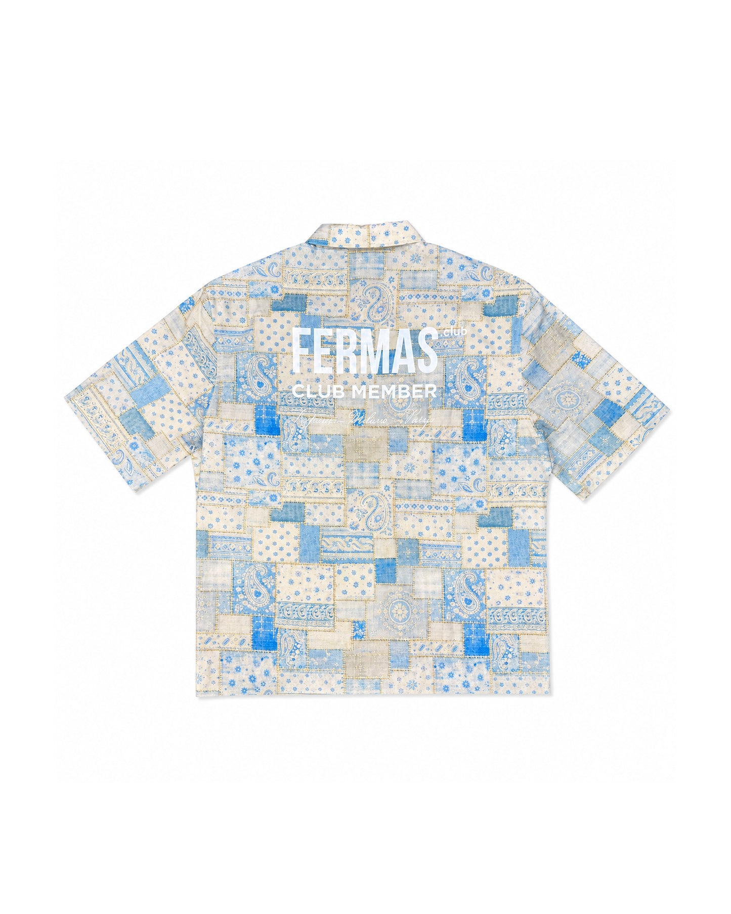 Camicia maniche corte - Boro blue