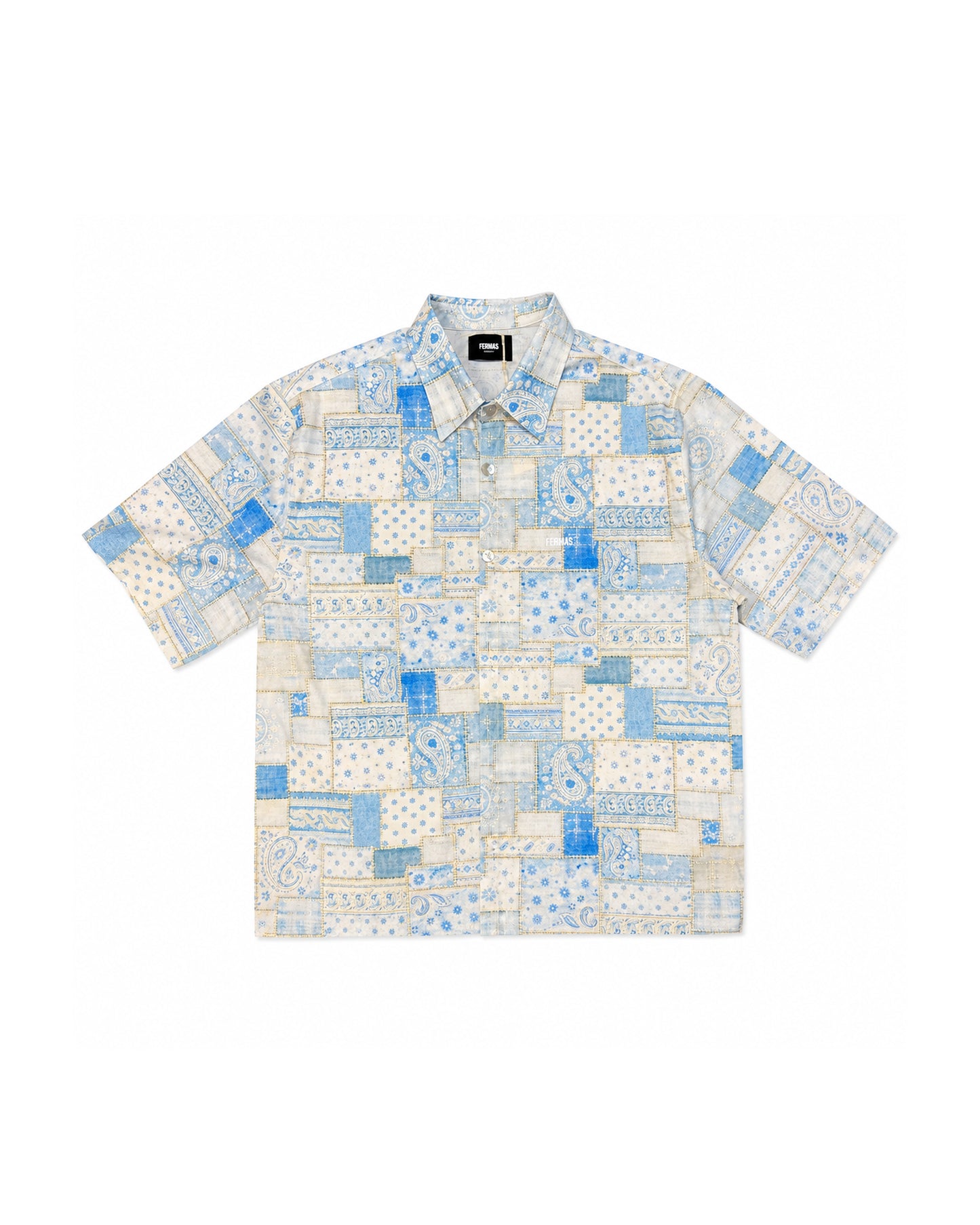 Camicia maniche corte - Boro blue
