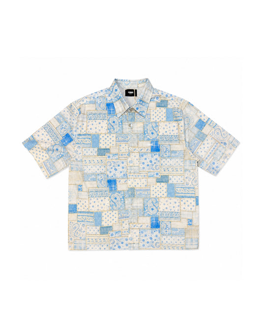 Camicia maniche corte - Boro blue