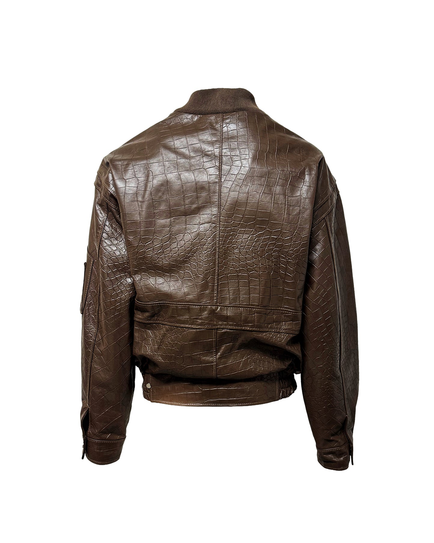 Bomber in pelle - Marrone