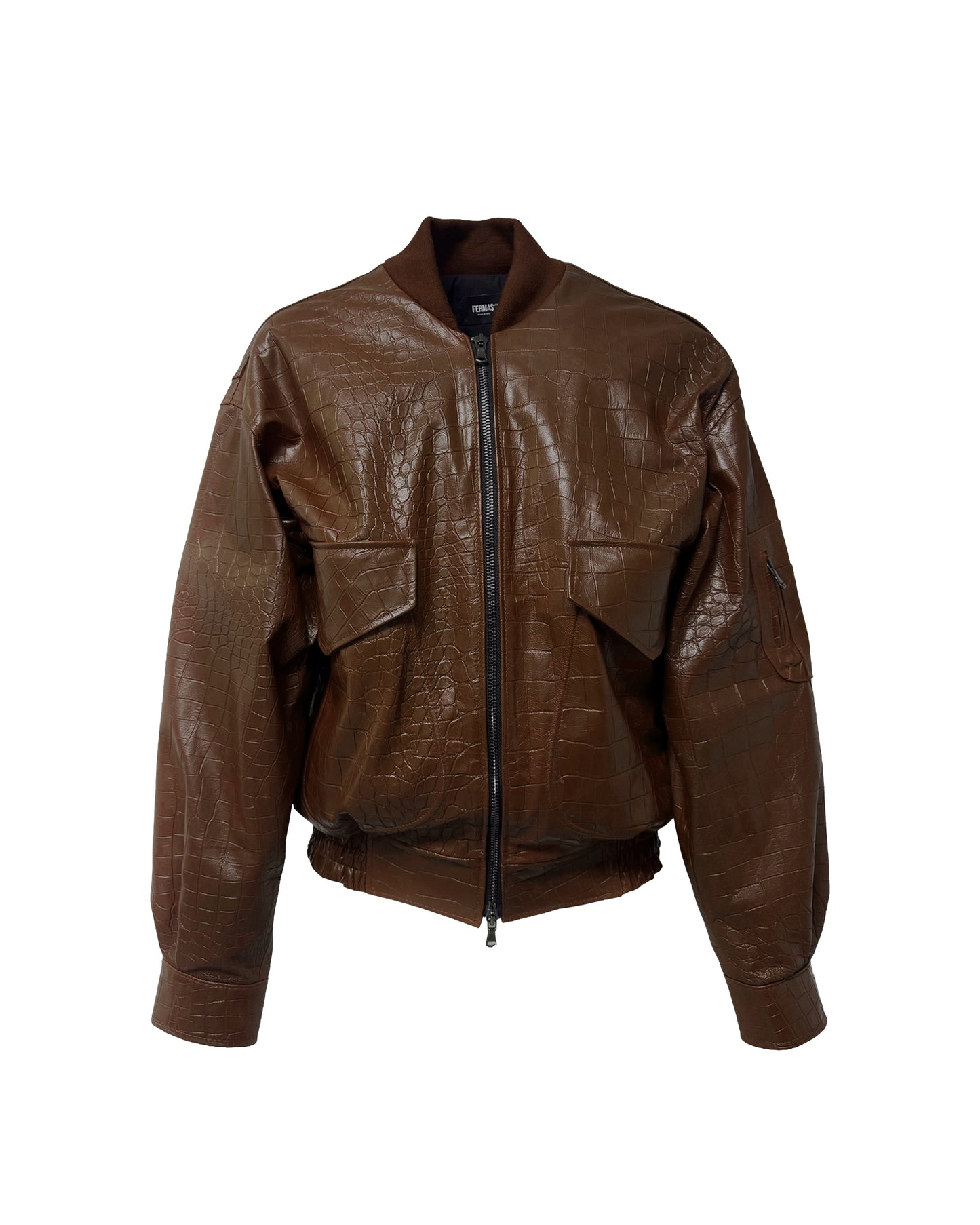 Bomber in pelle - Marrone
