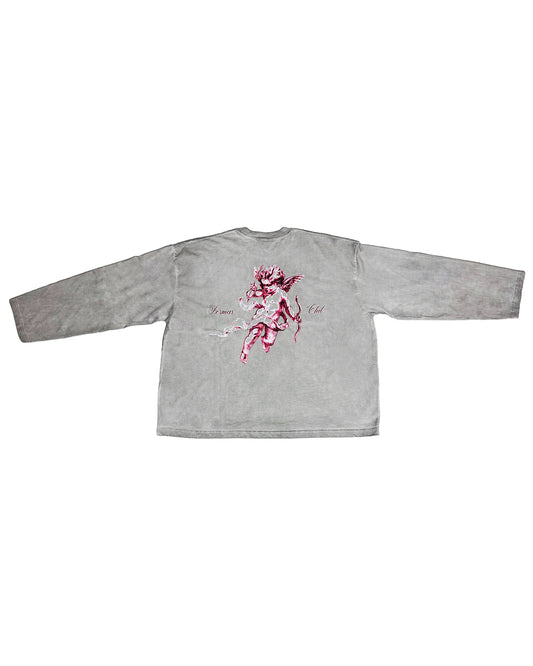 T-shirt maniche lunghe angelo - Grigio