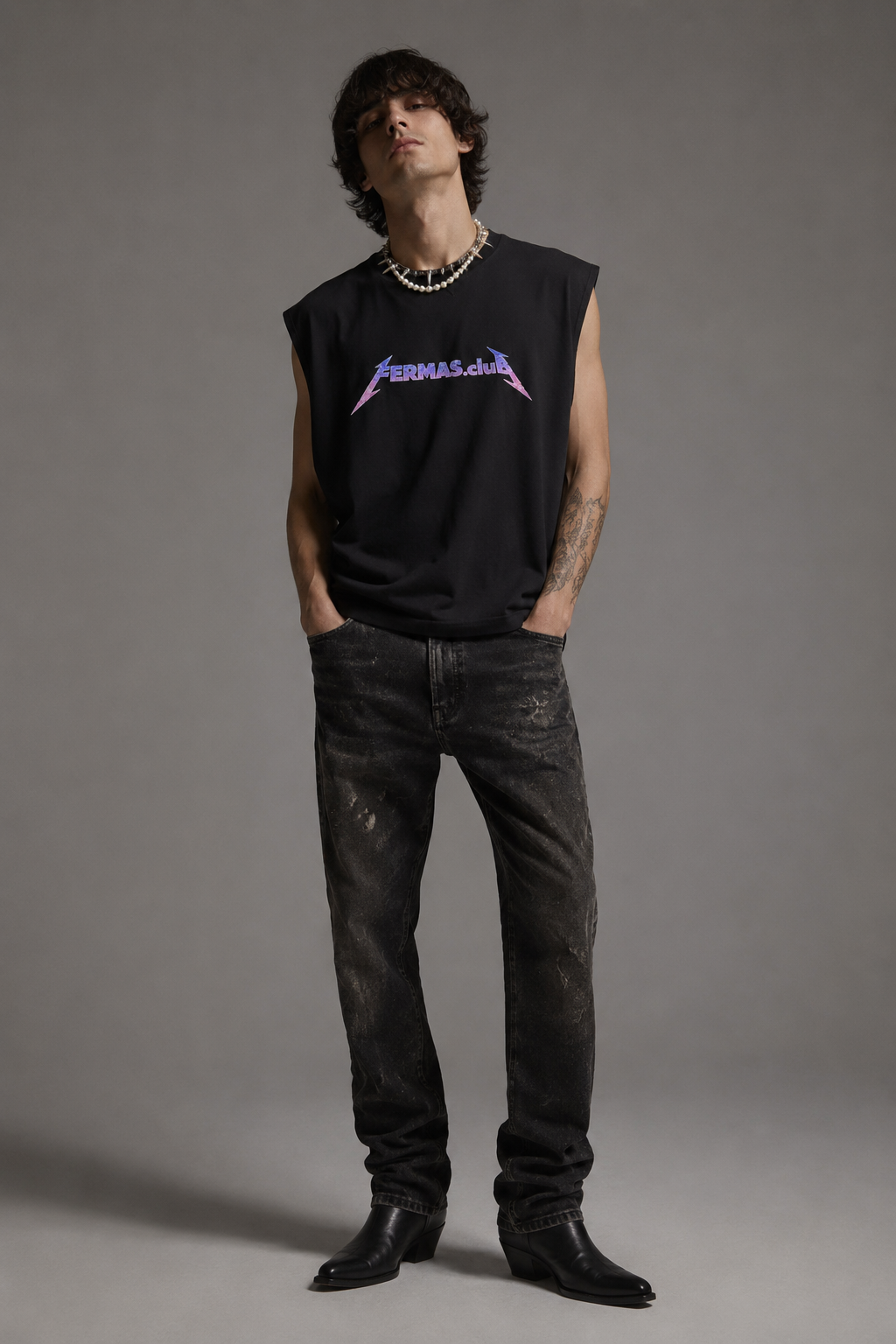 Canotta punk nera