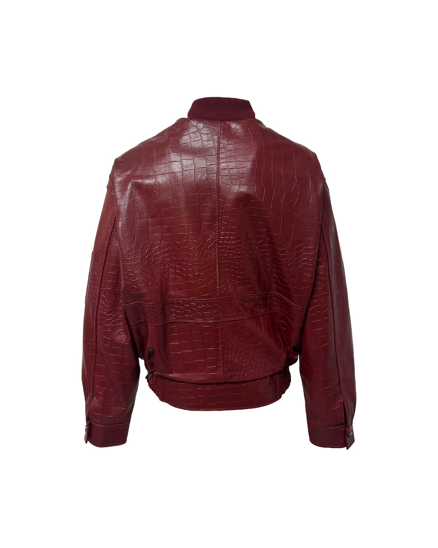 Bomber in pelle - Rosso